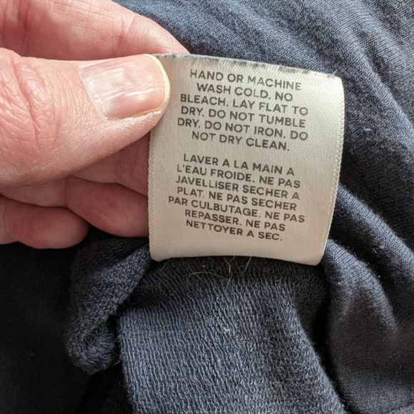 Encircled The Dressy Sweatshirt Heathered Navy Blue Loose Fit Women's size XS - Picture 9 of 12